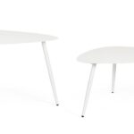 Tavolino Yvonne Sagom Bianco 77,5x73,5x35h