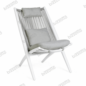 Poltrona Lounge Con Cuscini Aloha New Bianco