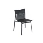 Sedia Breeze Nero Text Liquirizia