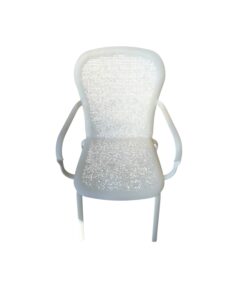 Poltroncina Bend In Ferro Bianca