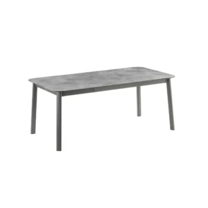 Tavolo Oron 169/209 x 100 Titanio Cemento