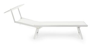 Lettino prendisole Cross Con Tettuccio Bianco