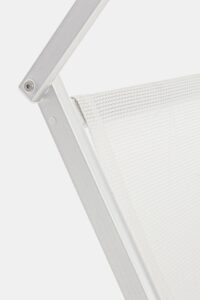 Lettino prendisole Cross Con Tettuccio Bianco