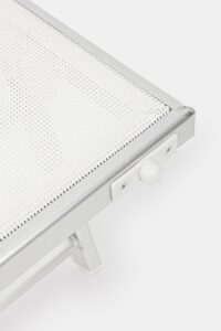 Lettino prendisole Cross Con Tettuccio Bianco