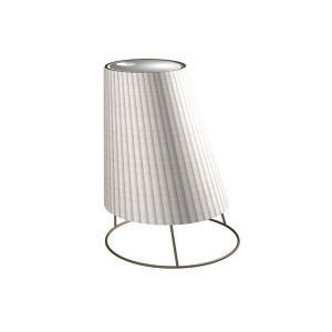 Lampada Cone Piccola Neutra Corten Bianco