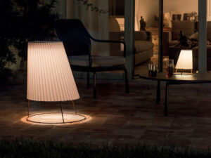 Lampada Cone Piccola Neutra Corten Bianco