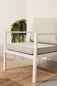 Set Salotto Con Cuscini Hilde Bianco LD30