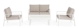 Set Salotto Con Cuscini Hilde Bianco LD30