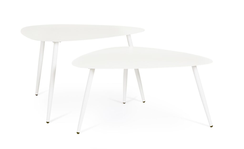 Tavolino Yvonne Sagom Bianco 77,5x73,5x45h cm