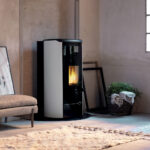Termostufa a Pellet Jackie 26 Idro Metallo Bianco
