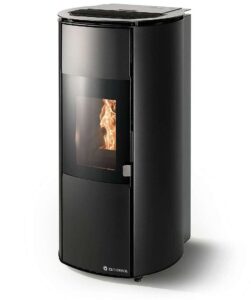 Stufa a pellet Arianna 10  Maiolica Nera