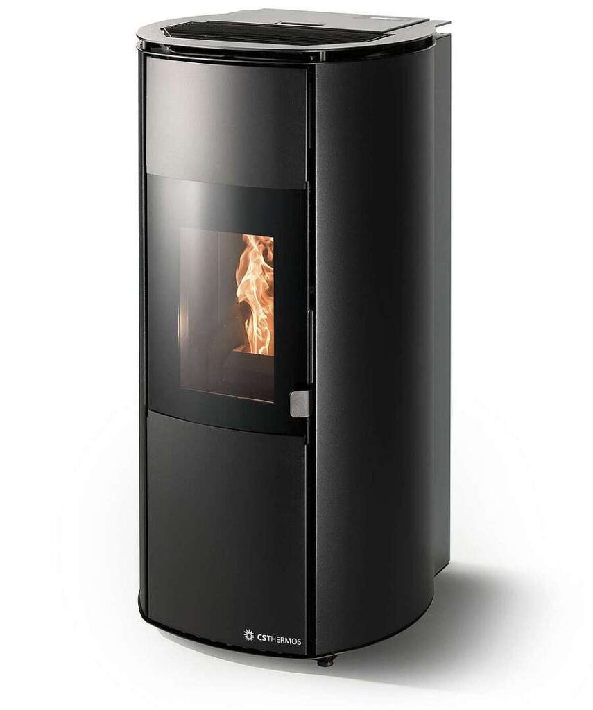 Stufa a pellet Arianna 10  Maiolica Nera