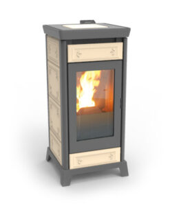 Stufa a Pellet Kokkola Plus Maiolica Beige