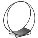 Porta Legna Ronny To Nero Ø70x71H