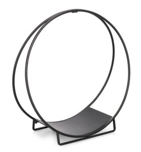 Porta Legna Ronny To Nero Ø70x71H