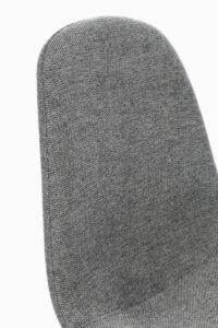 Sedia New Irelia Nero Grigio Scuro in Acciaio e Poliestere