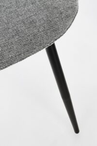 Sedia New Irelia Nero Grigio Scuro in Acciaio e Poliestere