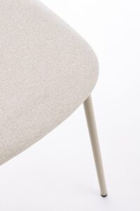 Sedia Inka Tortora in Acciaio e Poliestere