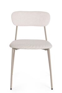 Sedia Inka Tortora in Acciaio e Poliestere