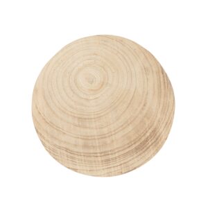 Tavolino Porta Vaso Yako in Legno Naturale Paulownia