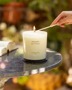 Candela XL A 3 Stoppini 600GR. Verbena Di Sicilia