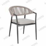 Sedia Con Bracciolo Con Cuscini Millor Antracite