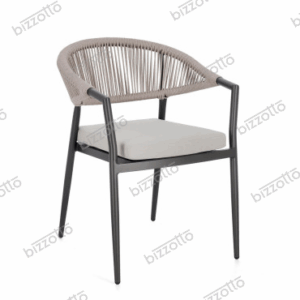 Sedia Con Bracciolo Con Cuscini Millor Antracite