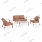 Set Salotto Con Cuscini Miravet Rame