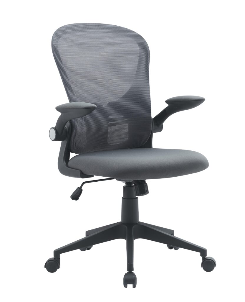 Poltrona Ufficio Con Braccioli Kempton Grigio