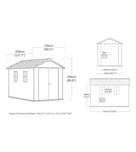 Keter Casetta Giardino Apex 7511/1175 Signature Walnut