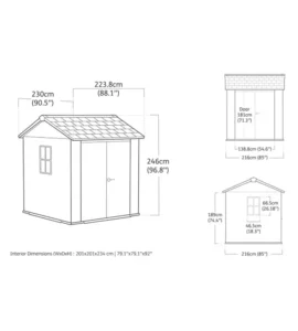 Casetta Giardino Keter Apex 757/775 Signature Walnut