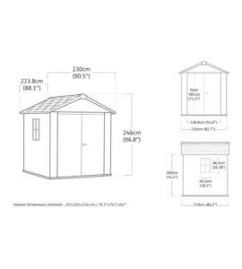 Casetta Giardino Keter Apex 757/775 Signature Walnut