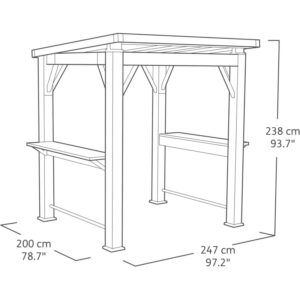 Grill Gazebo Keter Signature Walnut