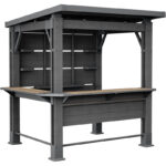 Bar Gazebo Keter Signature Walnut in Resina Effetto Legno