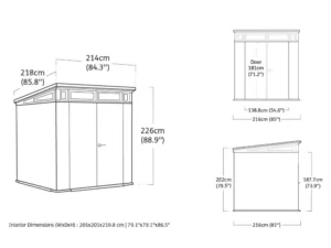 Keter Casetta Giardino Pent 7×7 Signature Venetian Doghe