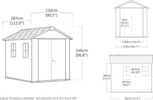 Casetta da giardino NEWTON PLUS 759/975