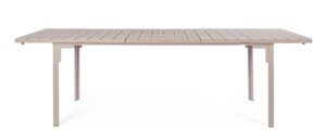 Tavolo Allungabile giardino Sarita 180-240x90 Tortora