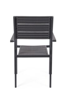 Sedia giardino Con Braccioli Sarita Antracite