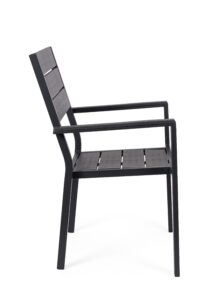 Sedia giardino Con Braccioli Sarita Antracite