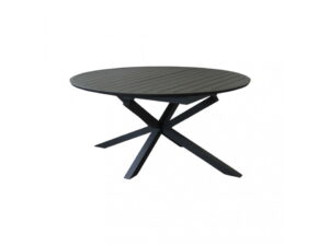 Tavolo rotondo camelot allungabile 150/200x150 cm antracite Cosma